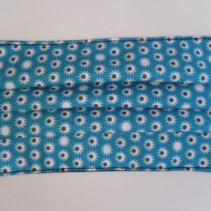 Masque barrière en coton bleu et PUL noir réversible – Image 4