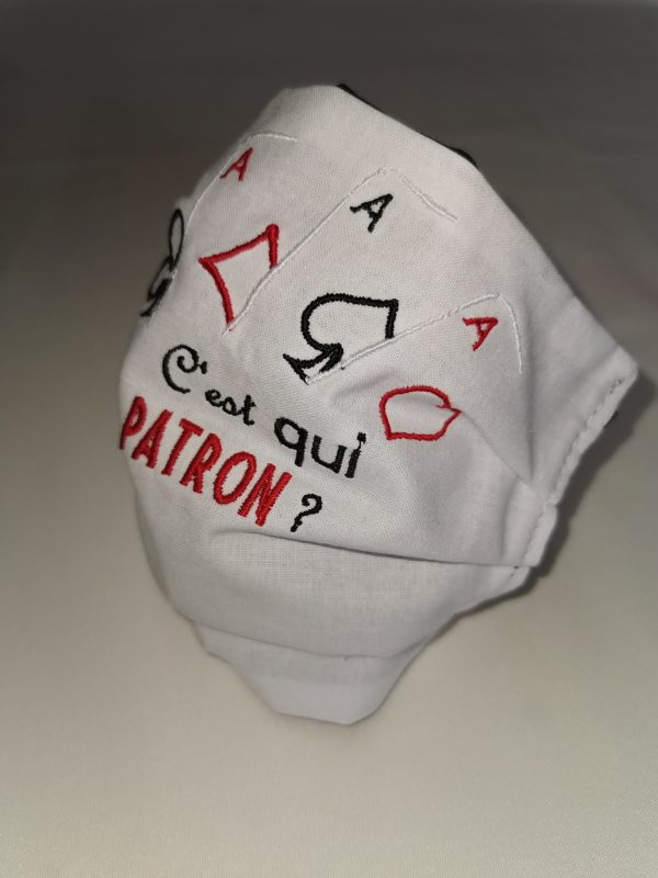 Masque barrière en coton personnalisé